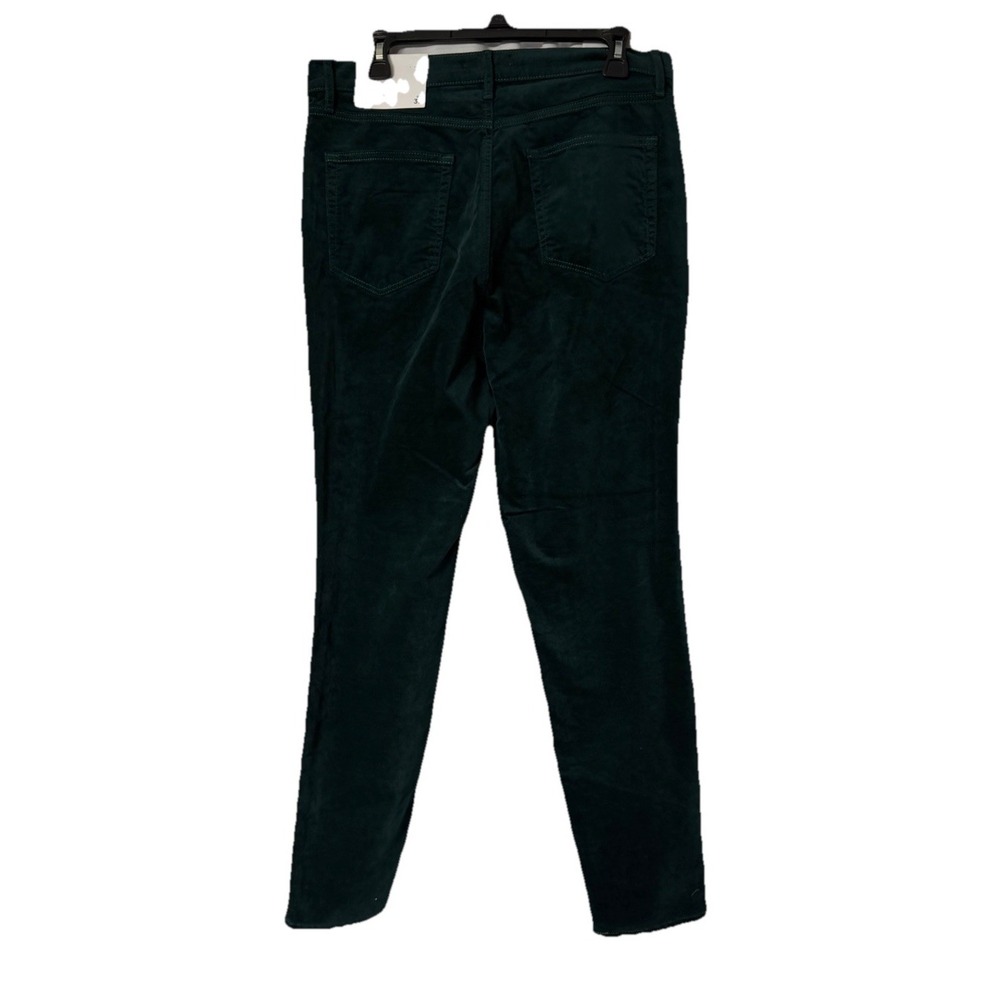 NWT made and loved LOFT Womens The Skinny High Rise Velvet Green Pants Size 32 - Picture 4 of 9